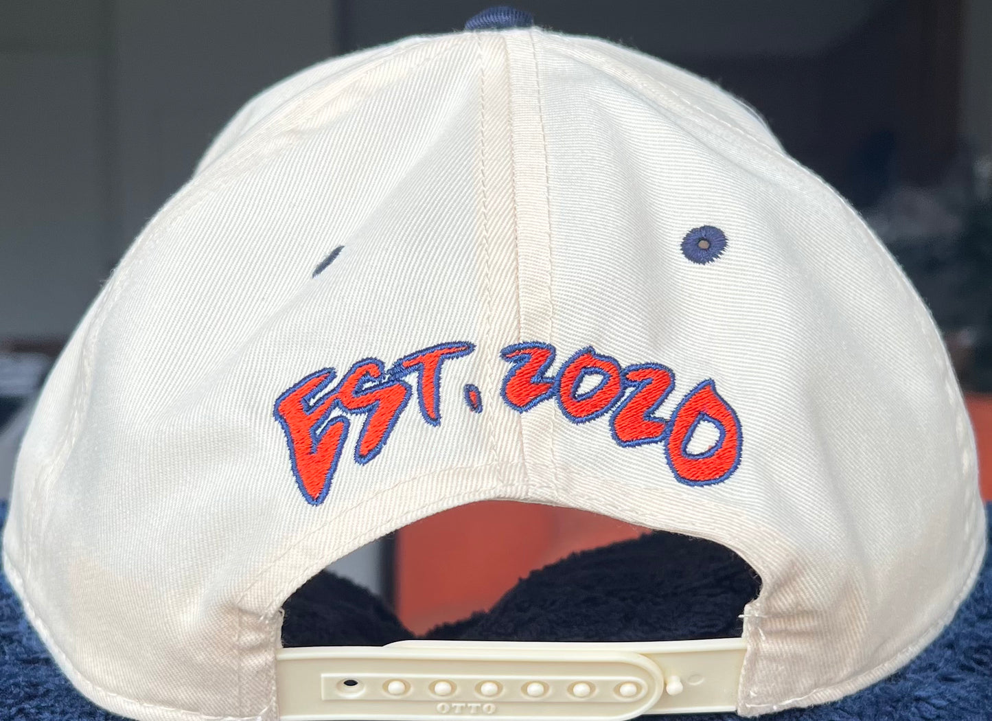 No Hype Classic Snapback - Cream/Blue/Orange