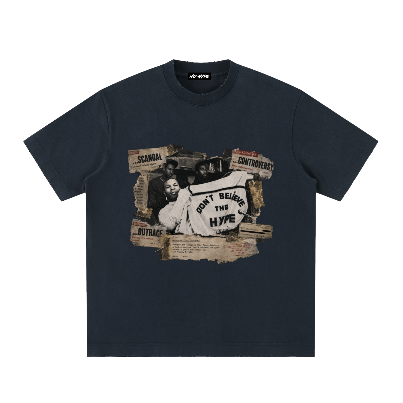 Hype Heavyweight Vintage Washed Frayed T
