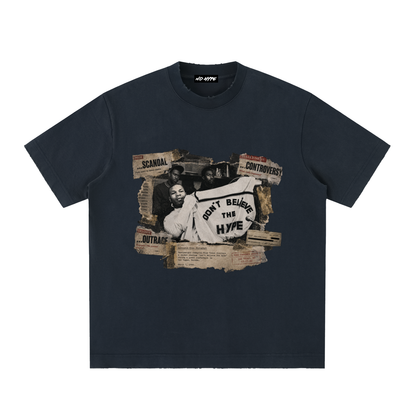 Hype Heavyweight Vintage Washed Frayed T