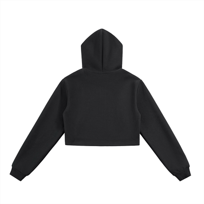 W Fundamental Cropped Zip Hoodie