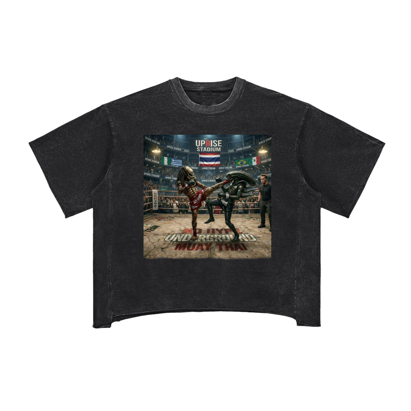 Raw Edge Snow Washed Boxy T-Shirt