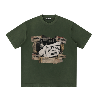 Hype Heavyweight Vintage Washed Frayed T