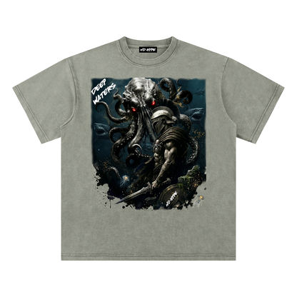 Uprise X No Hype Deep Waters MMA Bamboo Snow Washed T