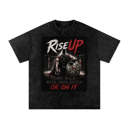 Uprise MMA "RiseUP" Snow Washed Oversized T