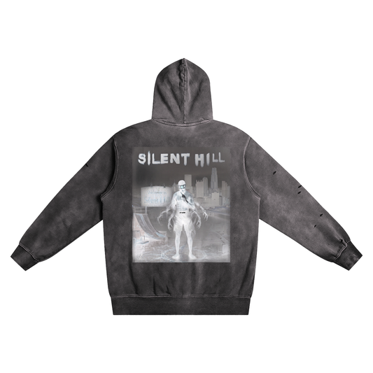 Distressed Vintage Wash Hoodie