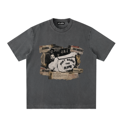 Hype Heavyweight Vintage Washed Frayed T