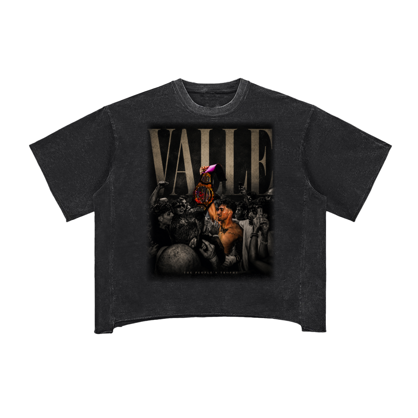 The People's Trophy Raw Edge Snow Washed Boxy T-Shirt
