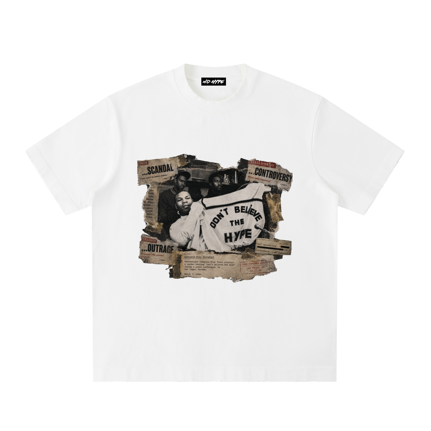 Hype Heavyweight Vintage Washed Frayed T