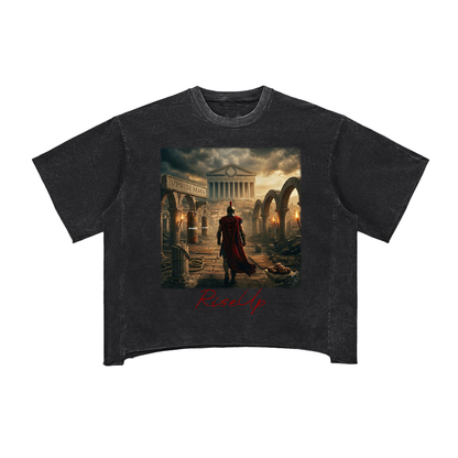 Uprise Acropolis Raw Edge Snow Washed Box T