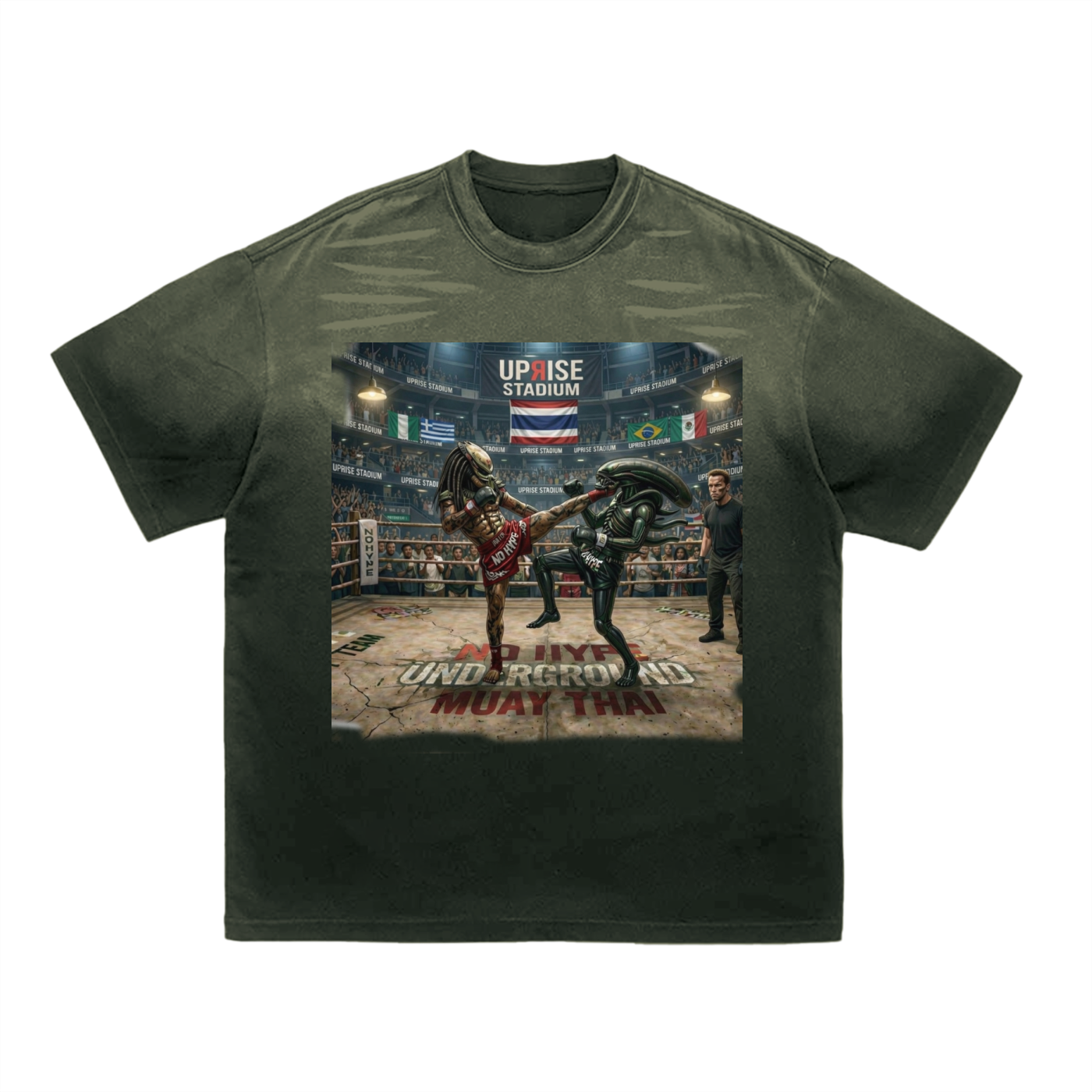 Tiger Stripe Gradient Washed T-Shirt