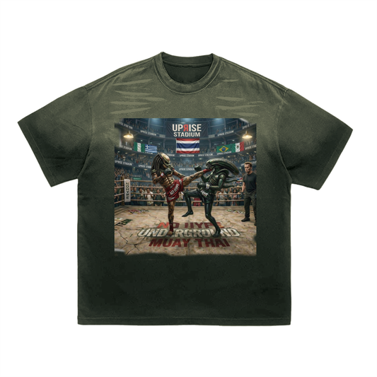 Tiger Stripe Gradient Washed T-Shirt