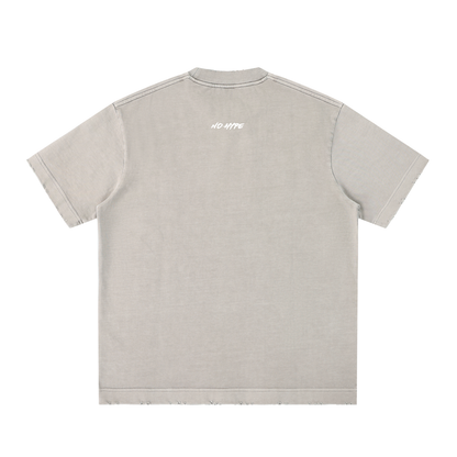 Hype Heavyweight Vintage Washed Frayed T