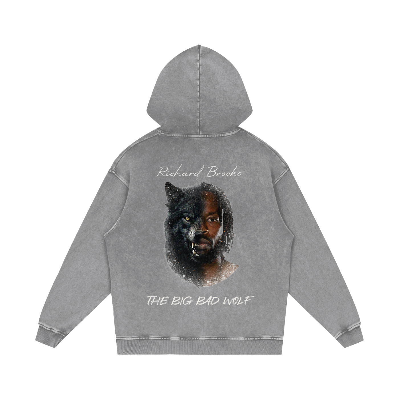The Big Bad Wolf Snow Washed Oversized Hoodie