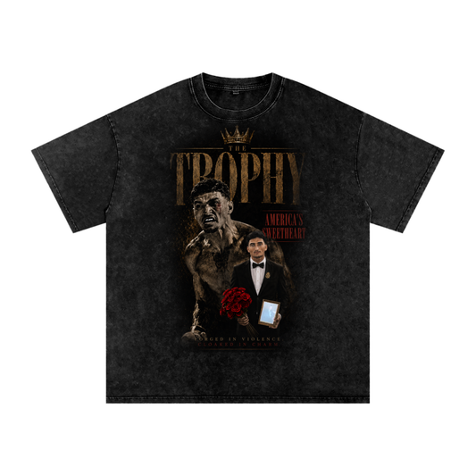 The Trophy vs. AS Snow Washed Oversized Cotton T-Shirt