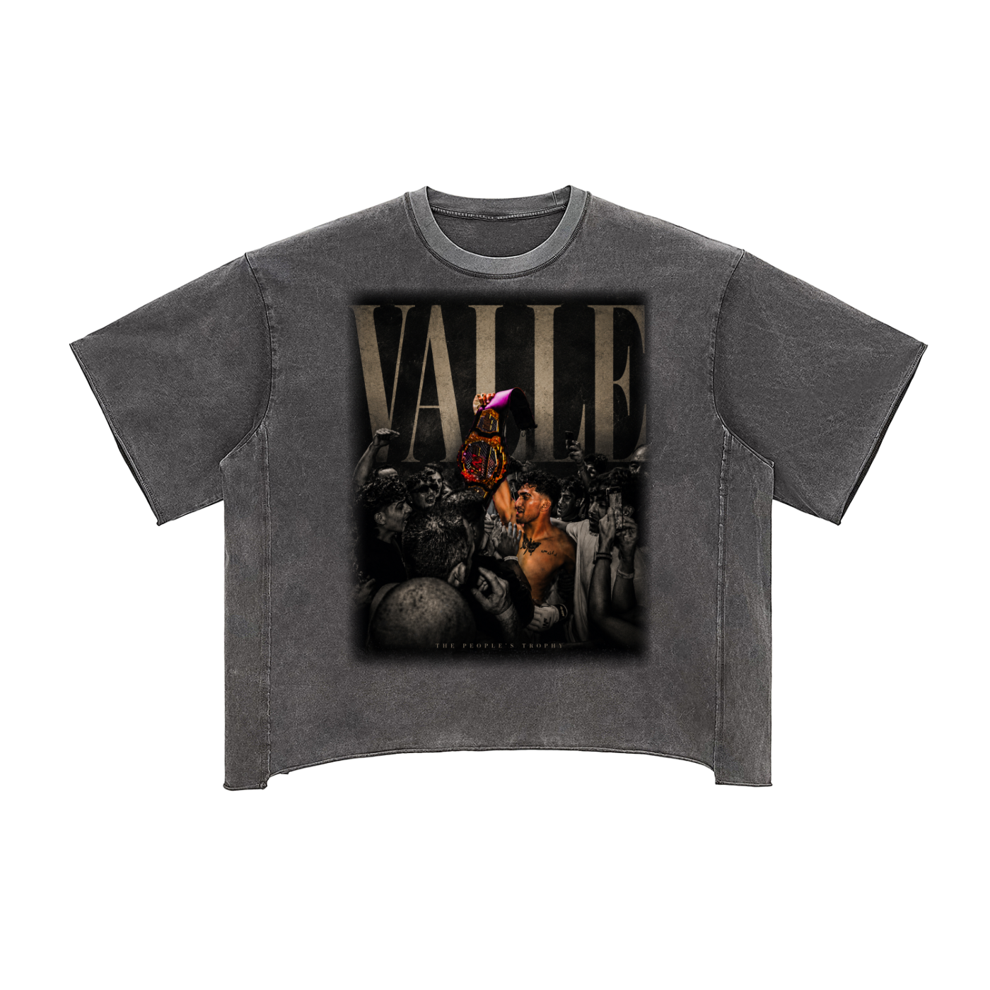 The People's Trophy Raw Edge Snow Washed Boxy T-Shirt