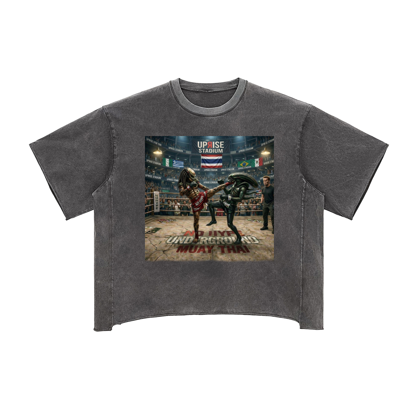 Raw Edge Snow Washed Boxy T-Shirt