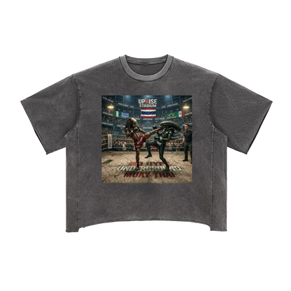 Raw Edge Snow Washed Boxy T-Shirt