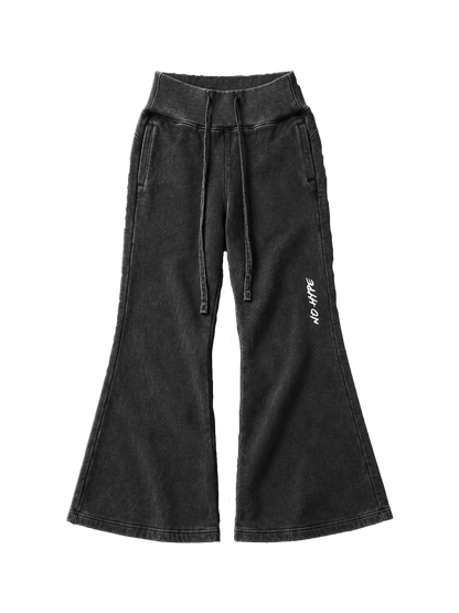 Vintage Washed Flared Fleece Pants