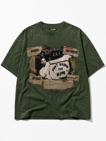 Hype Heavyweight Vintage Washed Frayed T