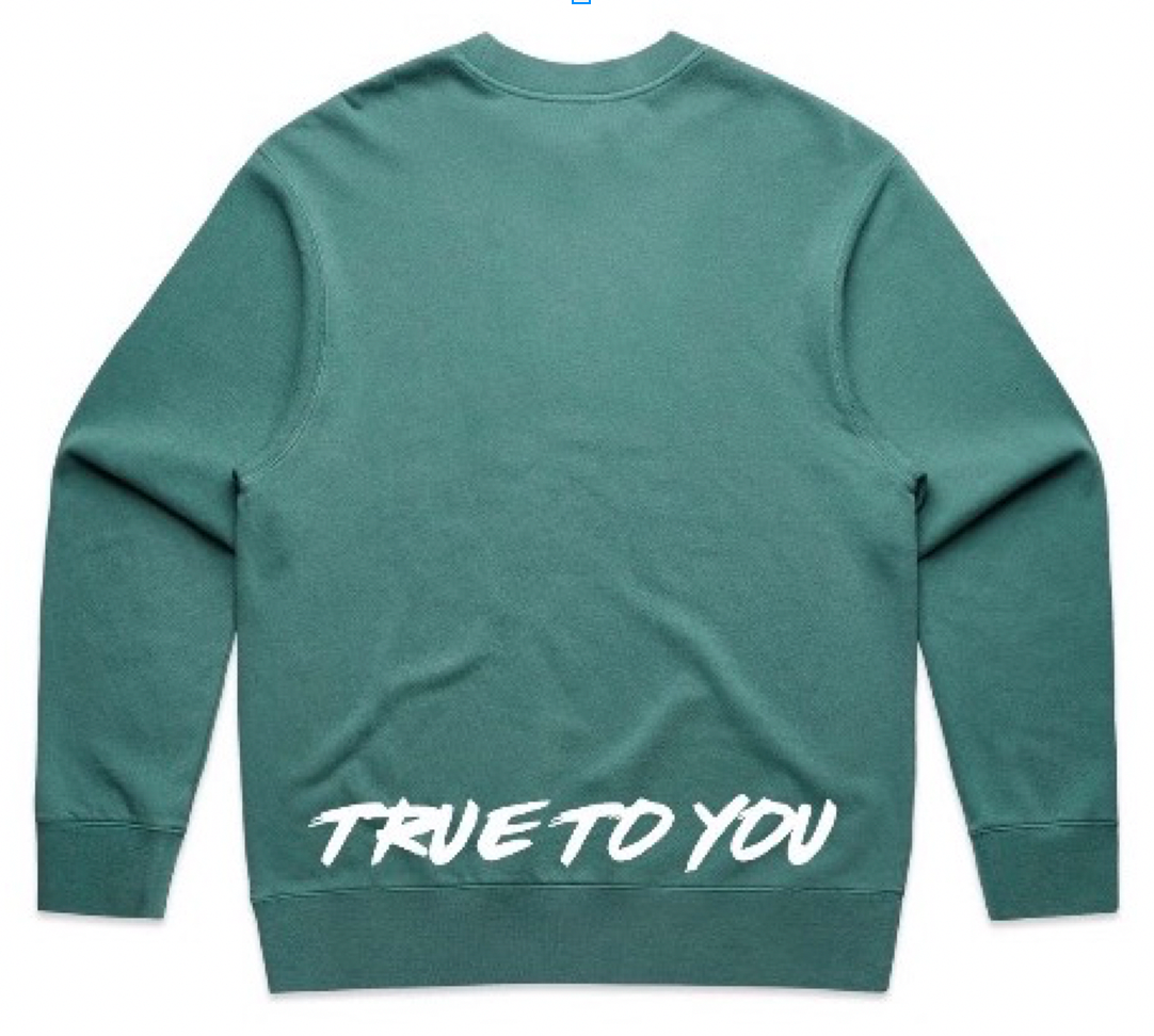 No Hype Crew Neck (Coral Green)