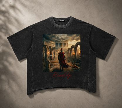 Uprise Acropolis Raw Edge Snow Washed Box T