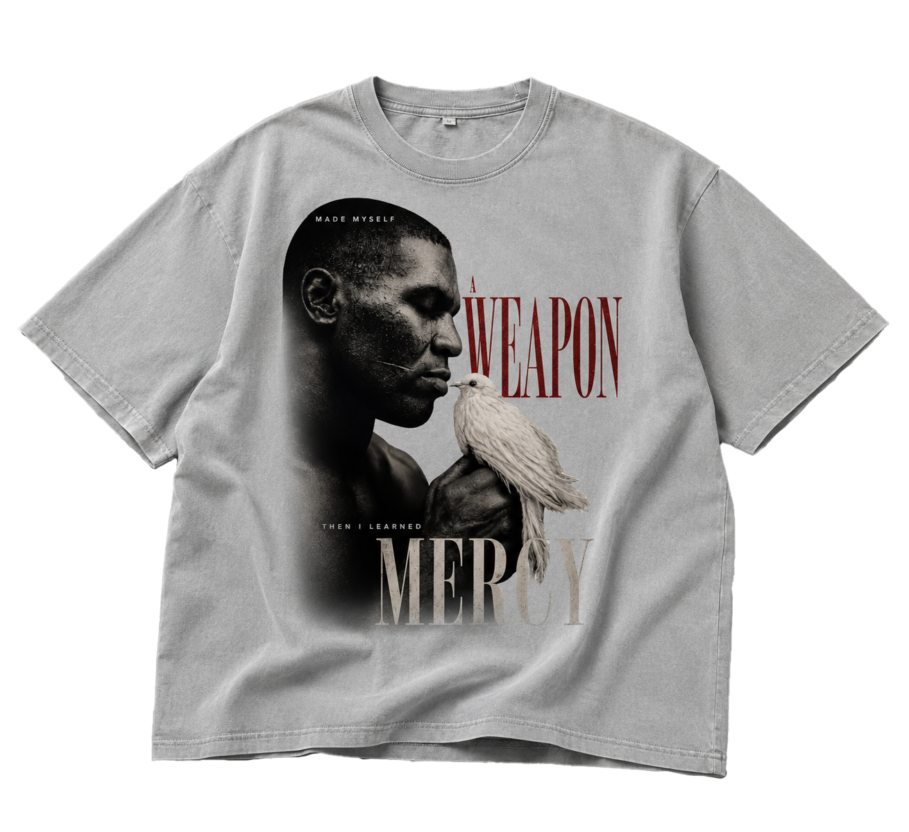 Weapon. Mercy. Snow Washed Tyson Tee