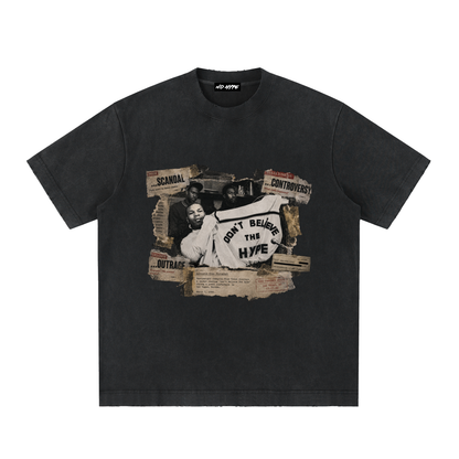 Hype Heavyweight Vintage Washed Frayed T