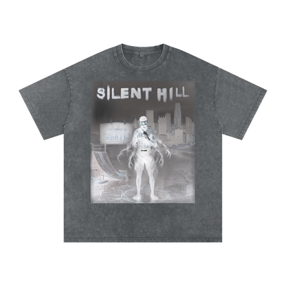 Snow Washed Oversized Cotton T-Shirt