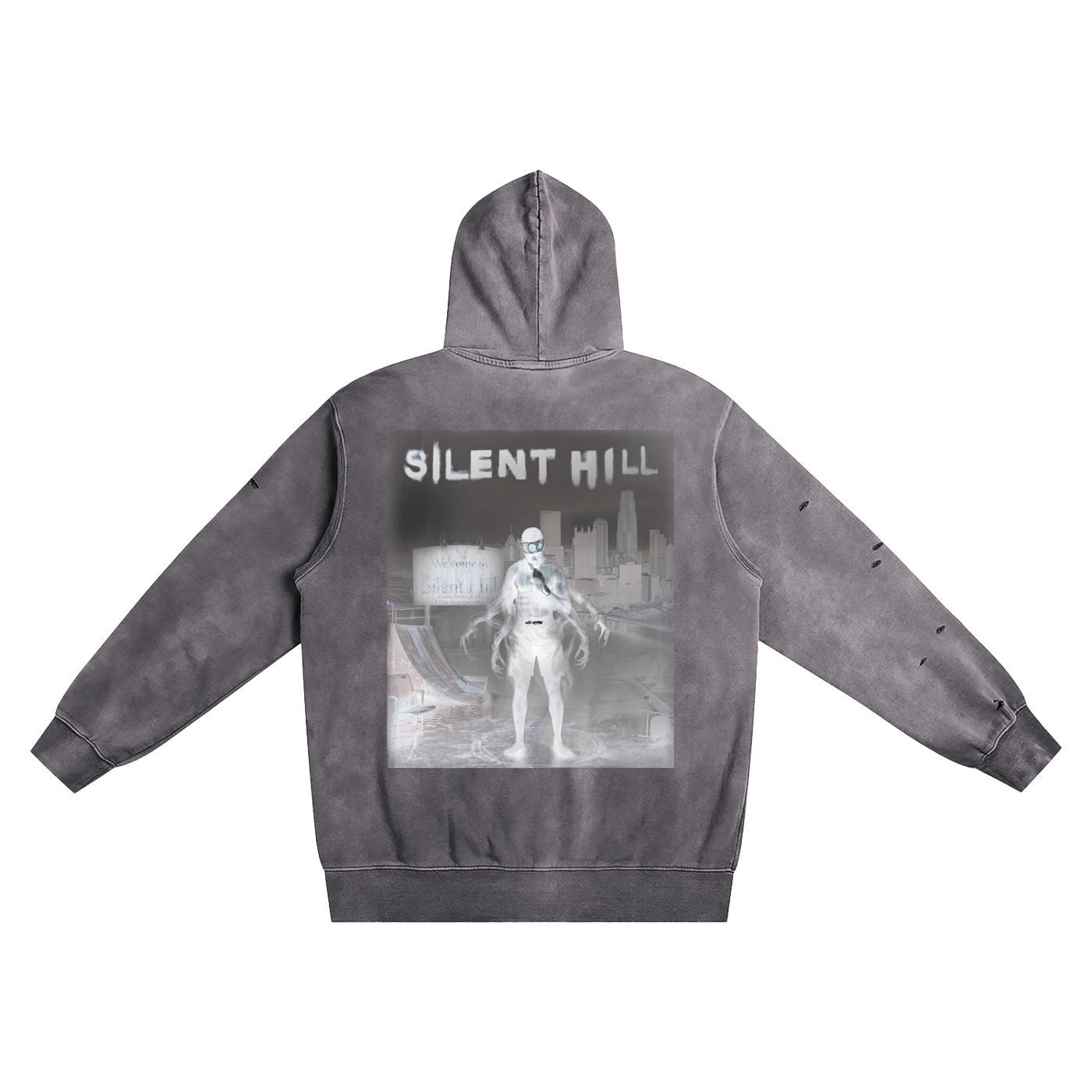 Distressed Vintage Wash Hoodie