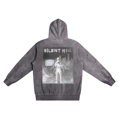 Distressed Vintage Wash Hoodie