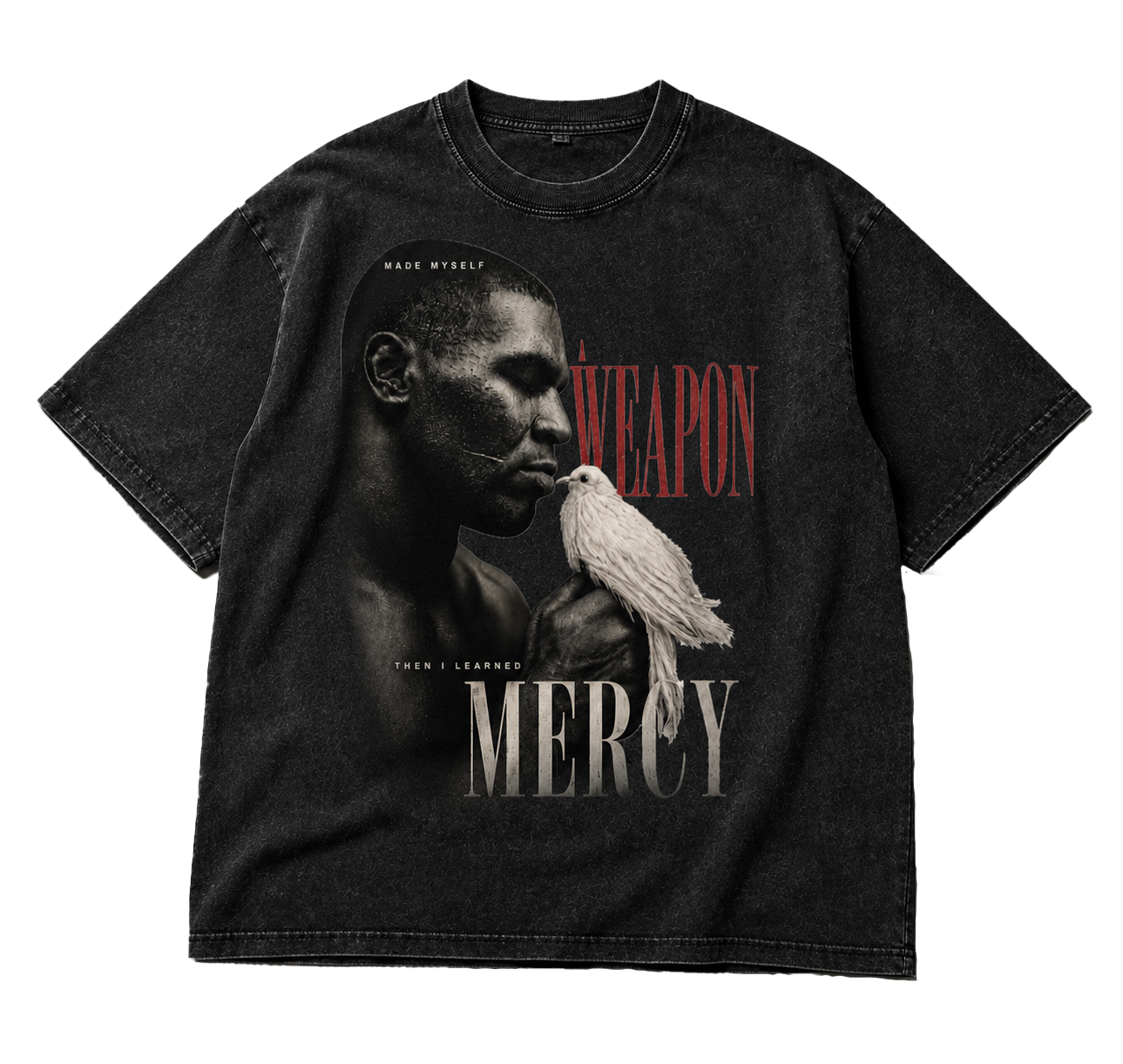 Weapon. Mercy. Snow Washed Tyson Tee