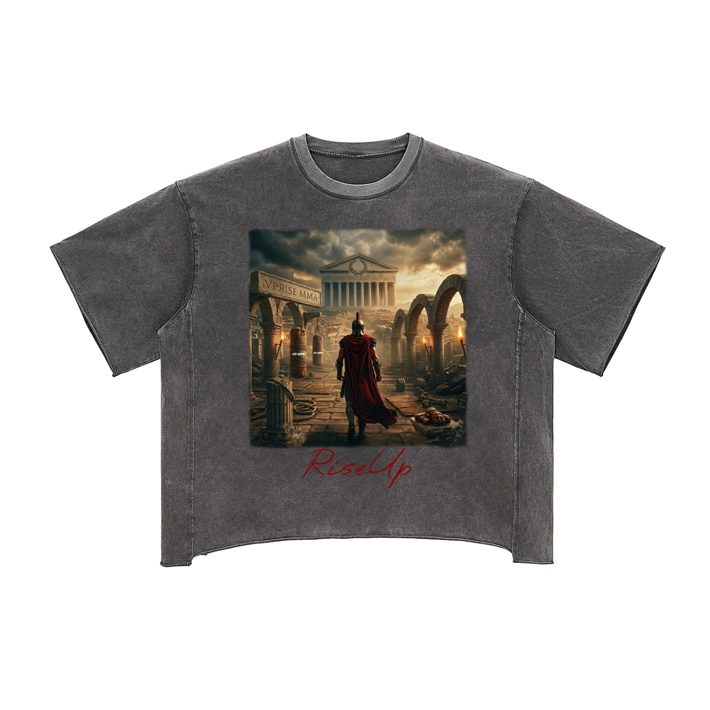 Uprise Acropolis Raw Edge Snow Washed Box T