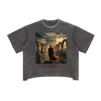 Uprise Acropolis Raw Edge Snow Washed Box T